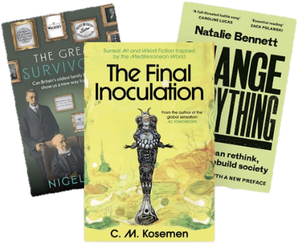 Books by Eye Books Group: The Great Survivors, The Final Inoculation and Change Everything